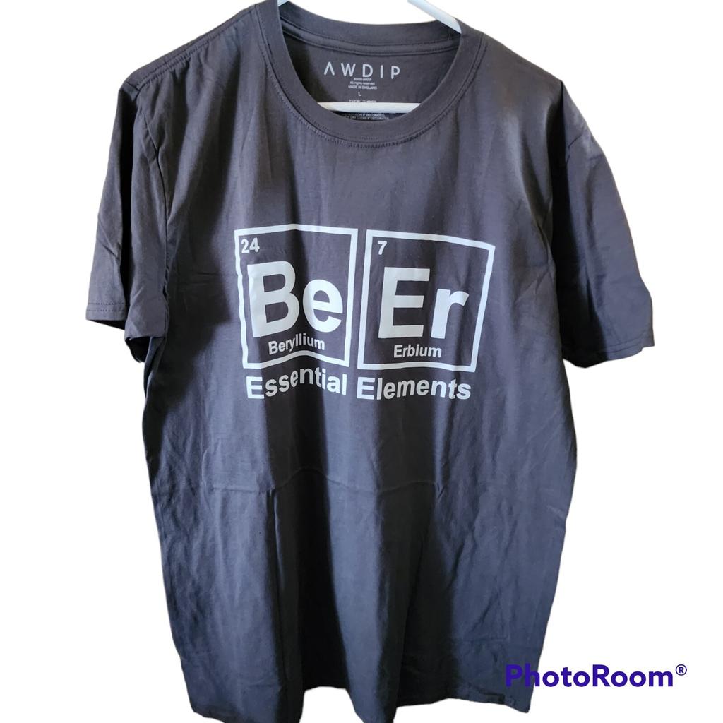 Element of Beer T-Shirt Science Periodic Table Funny Drinking Graphic Party Tee Unisex T-Shirt