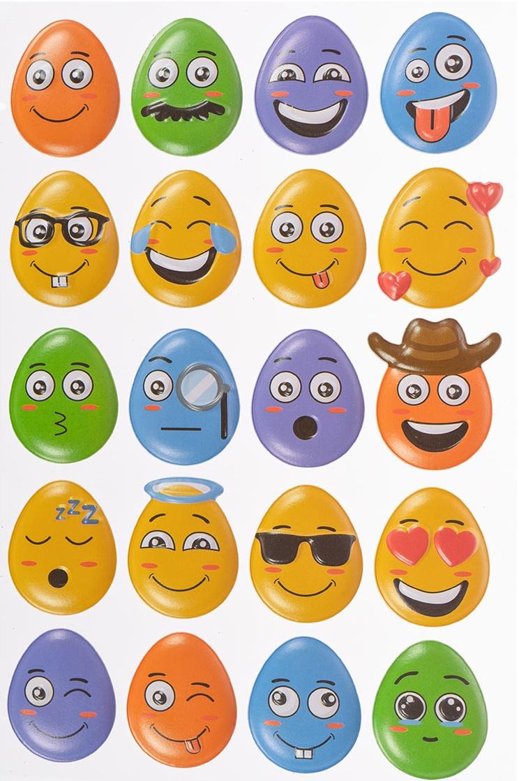Decoratieve Paasstickers Eieren Pysanki X20