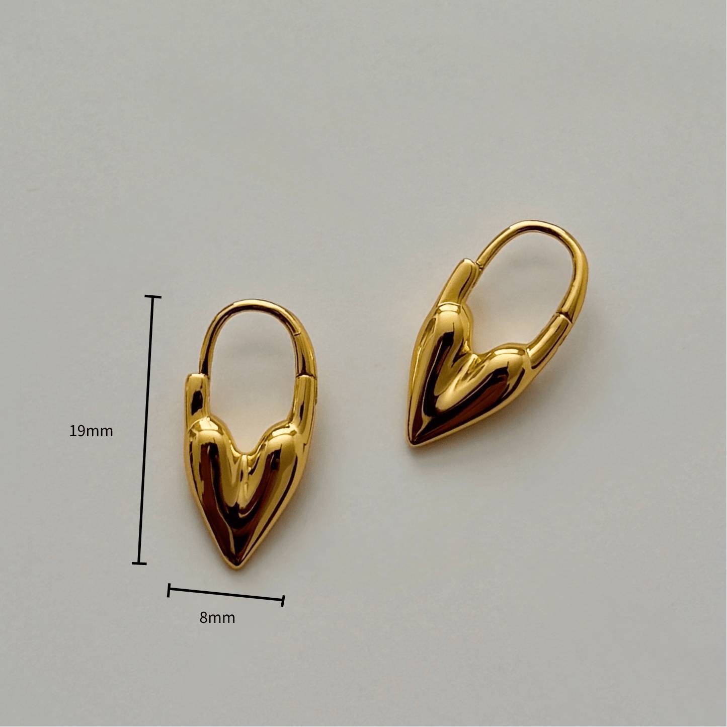 

Love Paper Clip Earrings Earrings Fashion Color Retention