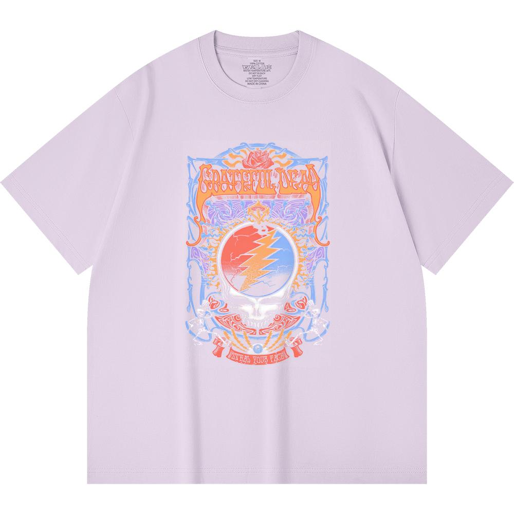 230 Gsm 100% Cotton Heavy Metal T-Shirt  Rock Band Popular Music Print Unisex Heavy Cotton T Shirt