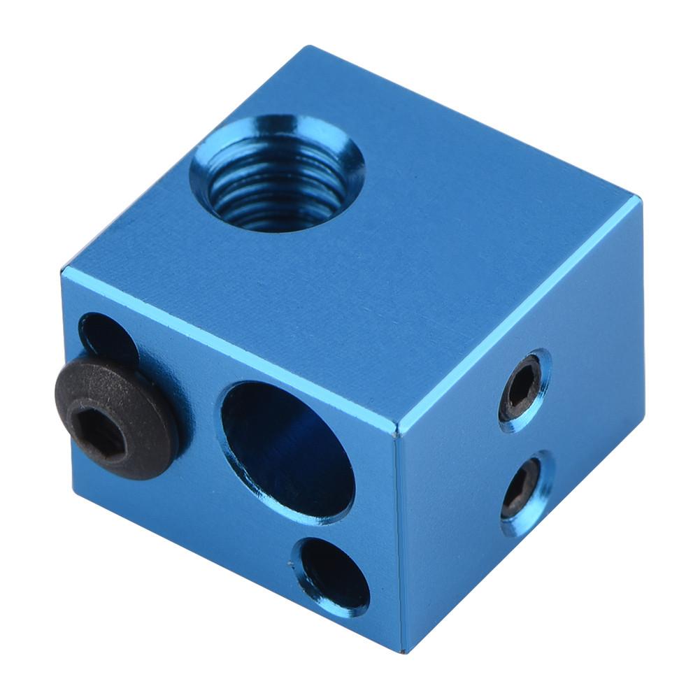 3D Printer Accessories Aluminium Heating Block Heater Hot End for   (Blue)