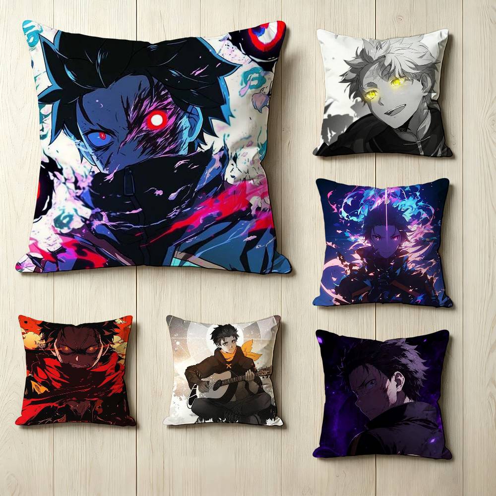 N-Natsuki S-Subaru R-Re ZERO Anime Pillow Case Square Double-Sided Sofa Cushion Cover Bedroom Bedside Pillow