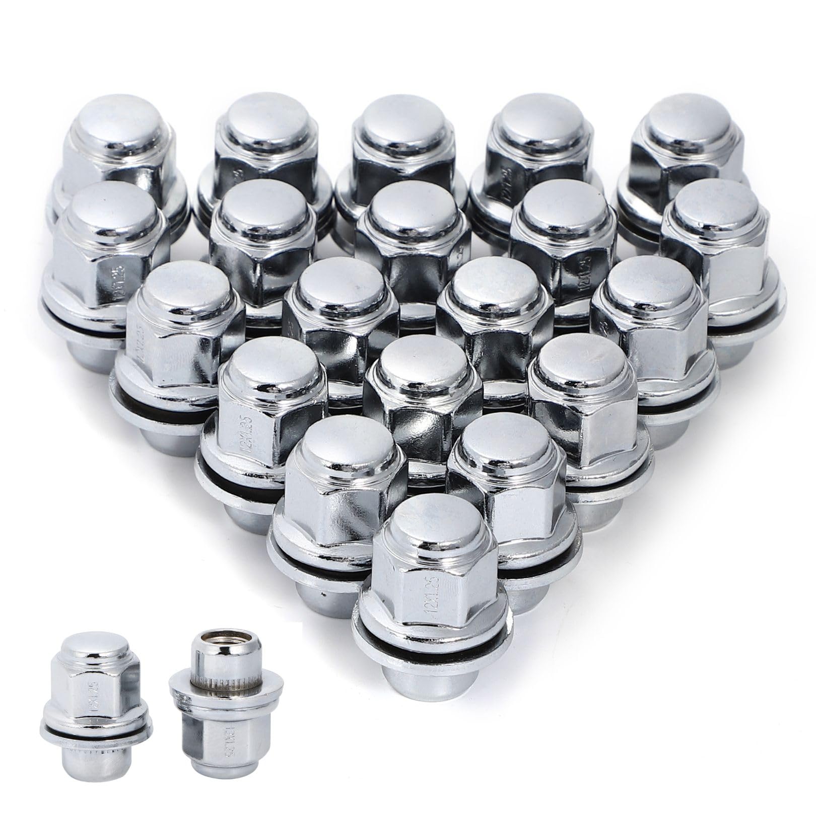 

Partools Оригинальные Колесные Короткие M12 Комплект из 20 для Nissan Гайки, Тип, P1.25, (Набор 20)