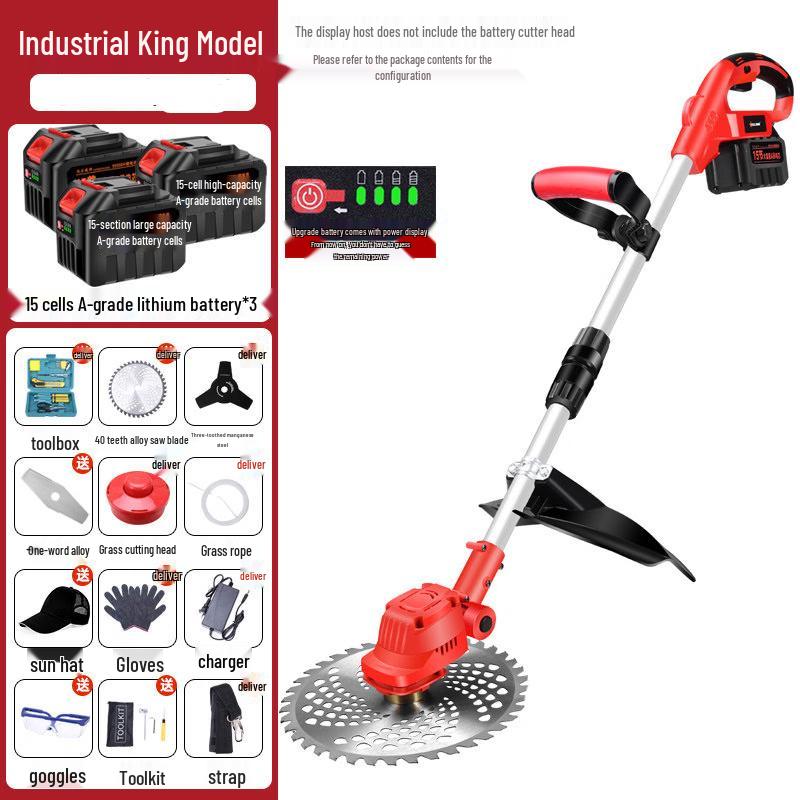 Cordless Lithium Electric Lawn Mower & Weeder CN plug (adapter included)