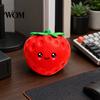 Reusable Stress Ball Cartoon Strawberry Relief Toy, Giant Squeeze Fake Shaped Fruit Sensory Fidget Toy for Home Office School