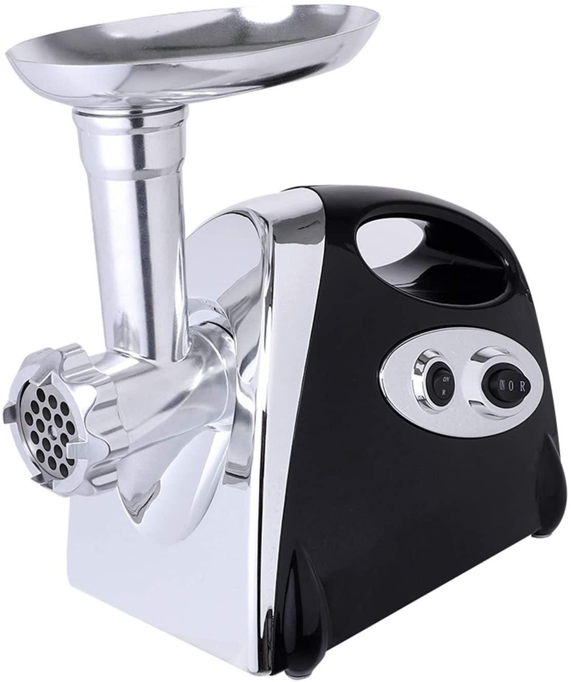

UK Standard 220V Multifunctional Electric Meat Grinder & Mincer for Garlic, Chili Paste, and Sausage Stuffing EU Plug чёрный