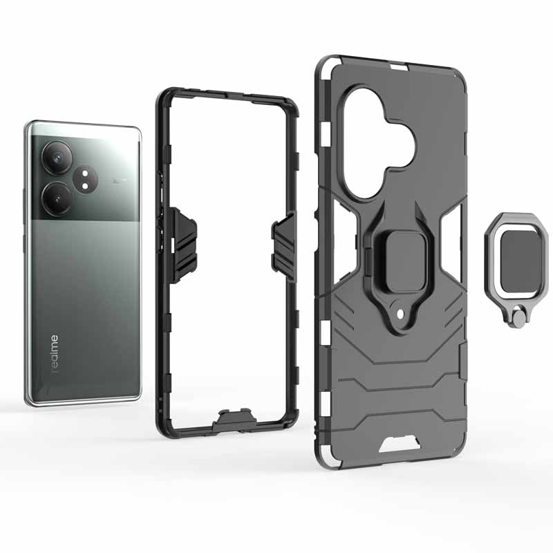 Shockproof Case For Realme GT 6T Neo 6 SE Neo6 Armor Holder Protect Back Coque for OPPO A40 A40m A60 A79 A80 4G 5G Phone Cover