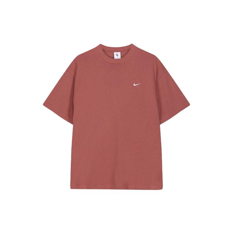 Nike Lab Solo Swoosh Basic Sports Short Sleeve Red Men s DA0321-661 XS