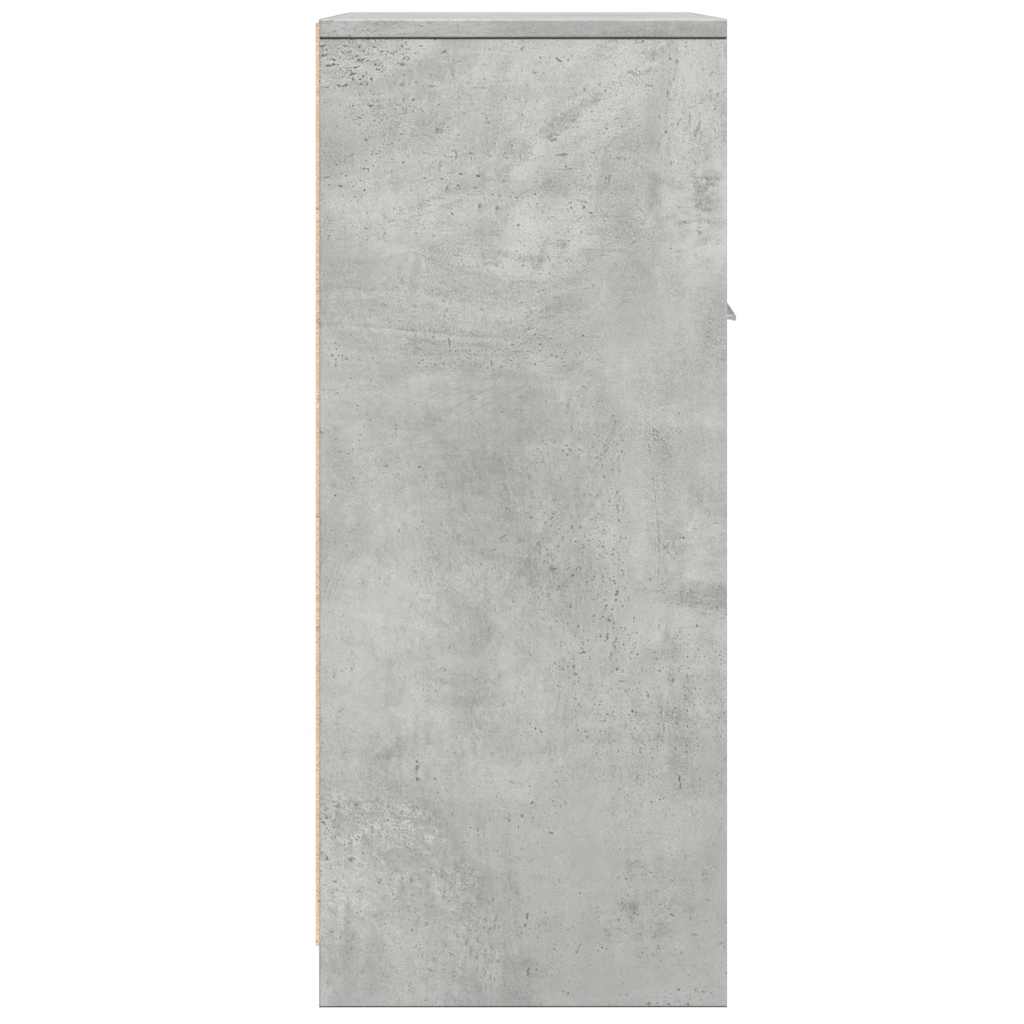 Bathroom Cabinet Concrete Grey 60 x 33 x 80 cm Wood Based Panel