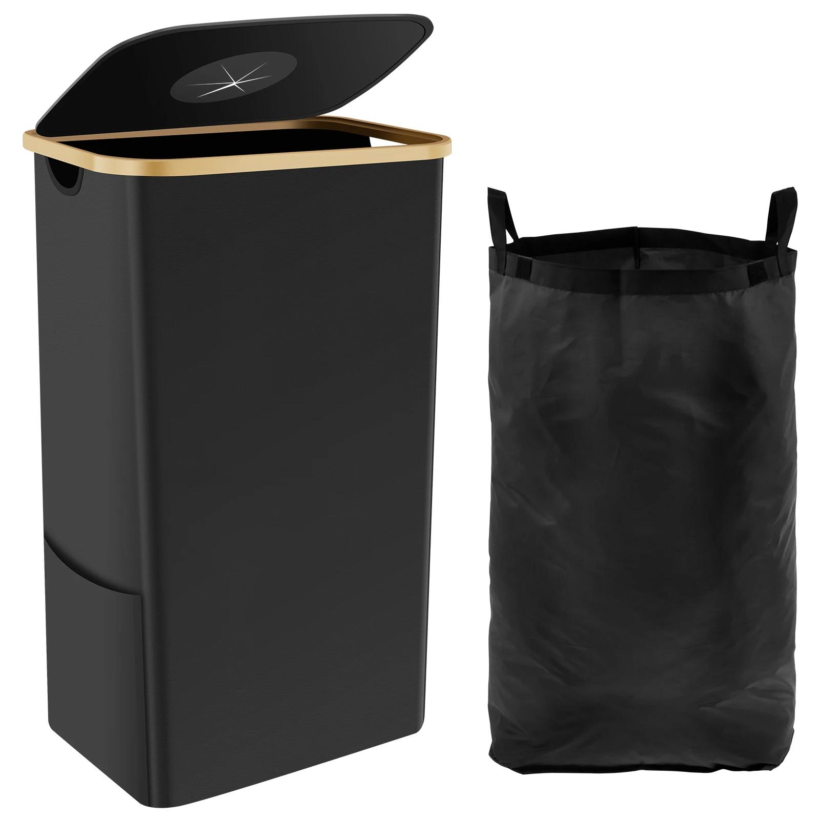 105L Trash Can Kitchen Household Recycling Bin Foldable Oxford Cloth Large Capacity Collecting Bottle Portable Recycling