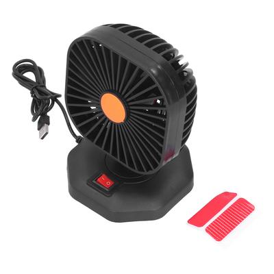 USB Car Fan ABS 360 Degrees  Rotatable Single Headed USB Charging Mini Car Cooling Fan 5V 2A
