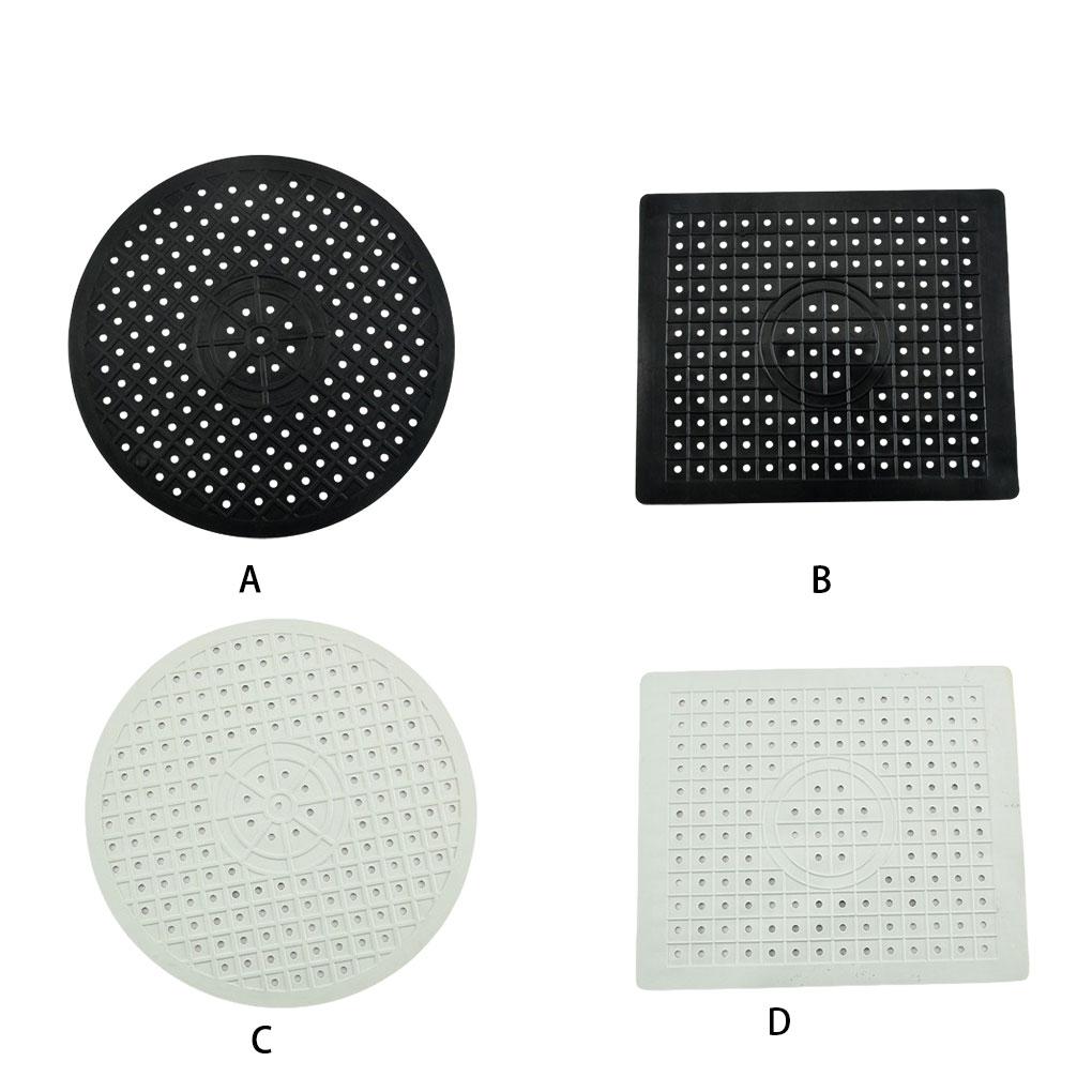 Dish Drying Mat Multifunctional Made with Rubber Quick Drainage Convenient and Practical Rubber Kitchen Sink Mat, White 31.4 * 26.1cm