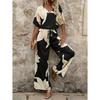 2026 New Spring/Summer Women's Fashion Casual Printed Ladies' Suit