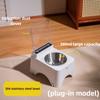 Portable Pet Cat Bowl Detachable Safe Feeder Automatic Sensing Open Lid Dog Bowl Cat Basin Plug-in Pet Food Utensil Products