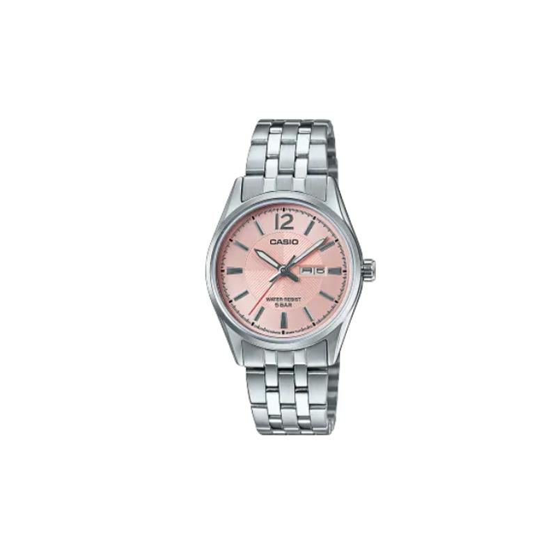 

Casio retro fashion business casual simple classic pointer series month display 50 meters waterproof quartz movement stainless steel LTP-1335DJ-5AJF золотой