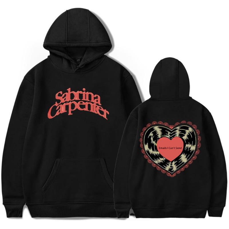 Sabrina Carpenter Logo Hoodies Men's Hoodie Vintage Unisex Pullover Men Vintage Graphic Hoody Tops Oversize Clothing