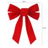 Large Size Christmas Tree Bow DIY Wreath Bow Home Decoration Red Velvet Bow  Wedding