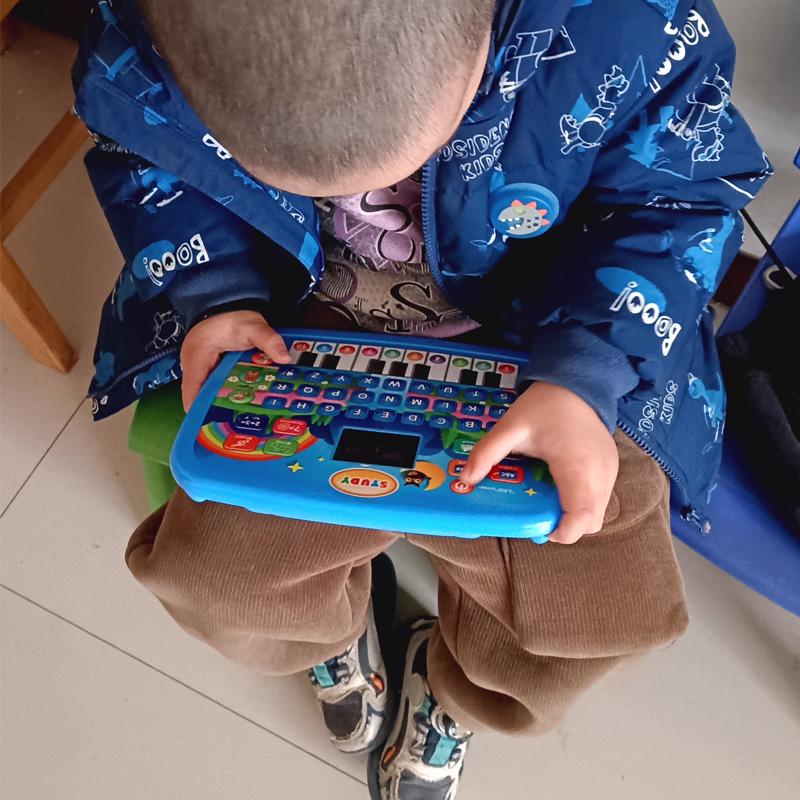 Kids’ Education Tablet Toy, Age 3+ Literacy Math Music Learning, Doubles As Electronic Keyboard, Birthday Christmas Gift