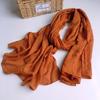 High-End Japanese Cotton-Linen Scarf: Autumn/Winter Candy Color Shawl & Sunshade for Women