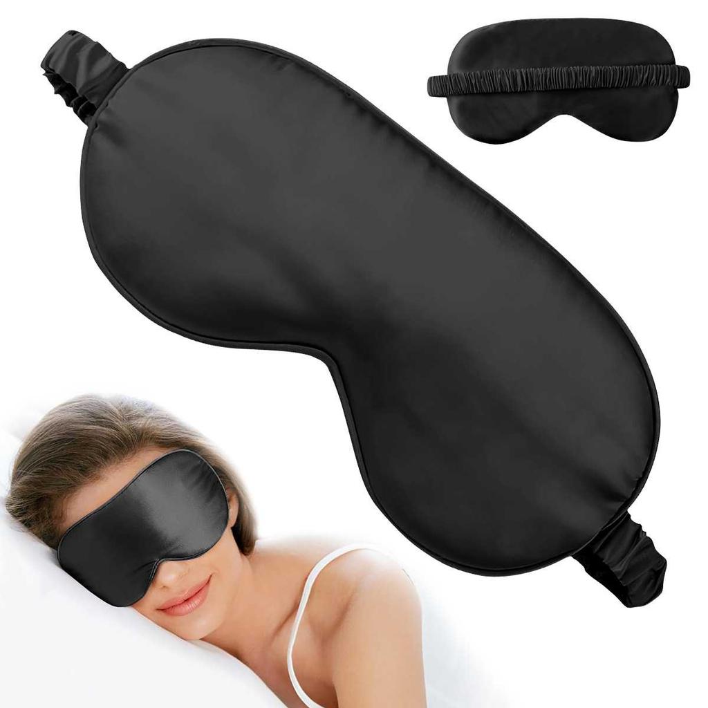 1PC Effective light-blocking and protective eye mask - comfortable and soft silk fabric sleep mask.