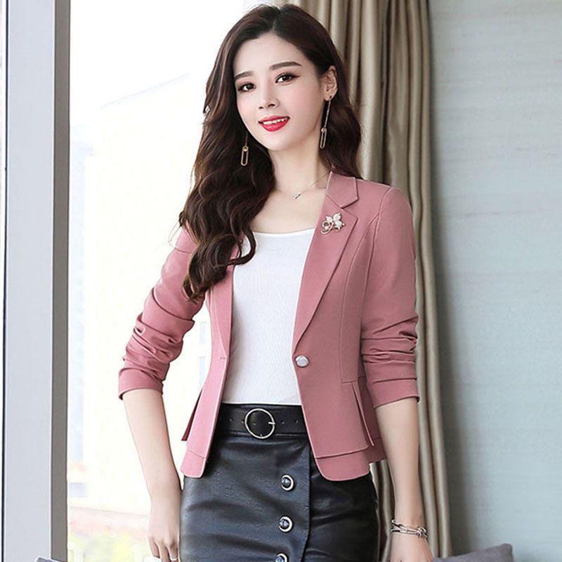 Small Suit for Women Spring and Autumn New Slim Waist Professional Suit Small Man Jacket Formal Wear