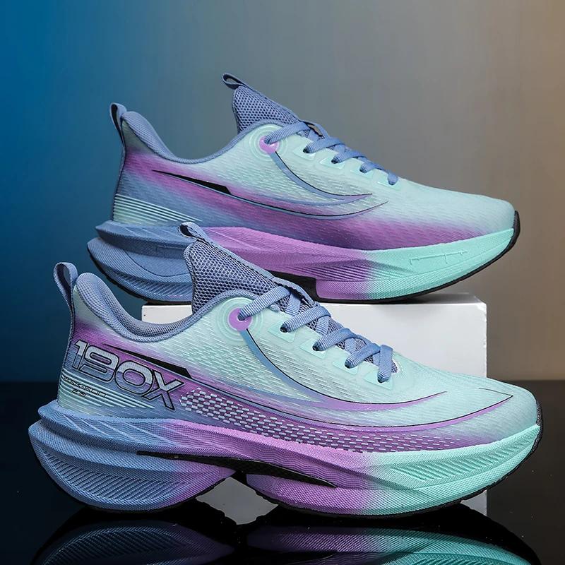 

Men s Casual Sports Shoes New Professional Carbon Plate Sports Training Shoes Outdoor Anti-slip Shock Absorption Tennis Shoes 41 фиолетовый