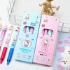 4Pcs Cute Cartoon Hello Kitty Erasable Pen Kawaii Quick Drying Neutral Pen Student Stationery Neutral Pen Writing Supplies