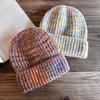 Fashion Women Colored Casual Thick Warm Knitted Hat For Winter Use Outings