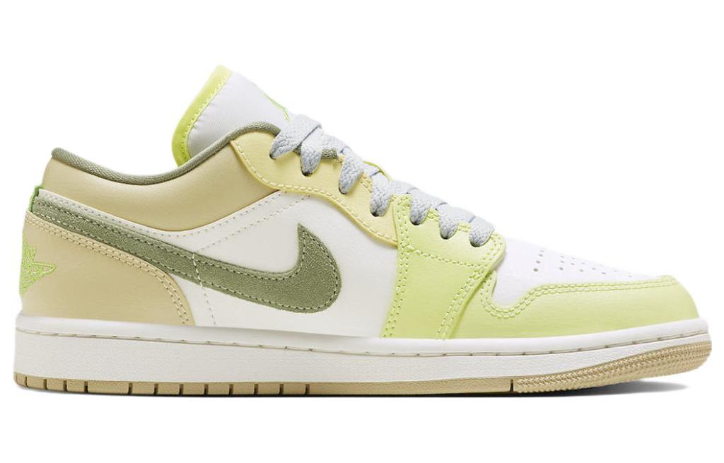 Jordan 1 Low Sail White Oil Green (Women's)