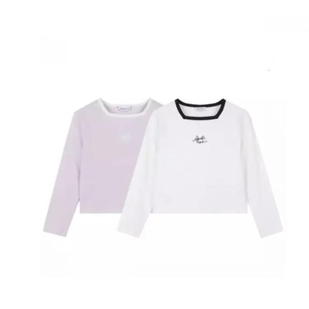 

Nepa Kids Girls Long Sleeve Square Neck T shirT Km25306 LAVENDER FOG(N26)/155