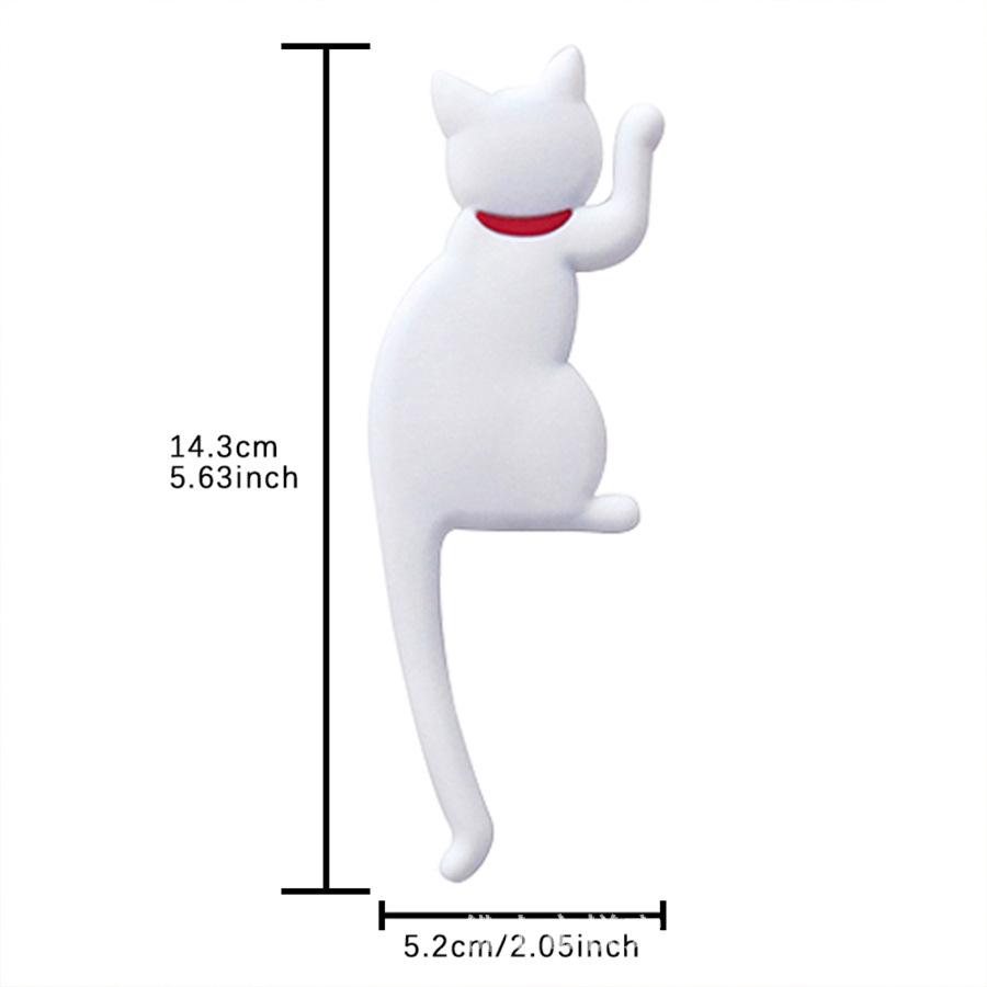 Strong Magnetic Cat Tail Fridge Magnet Hook - Creative Japanese Cartoon Design
