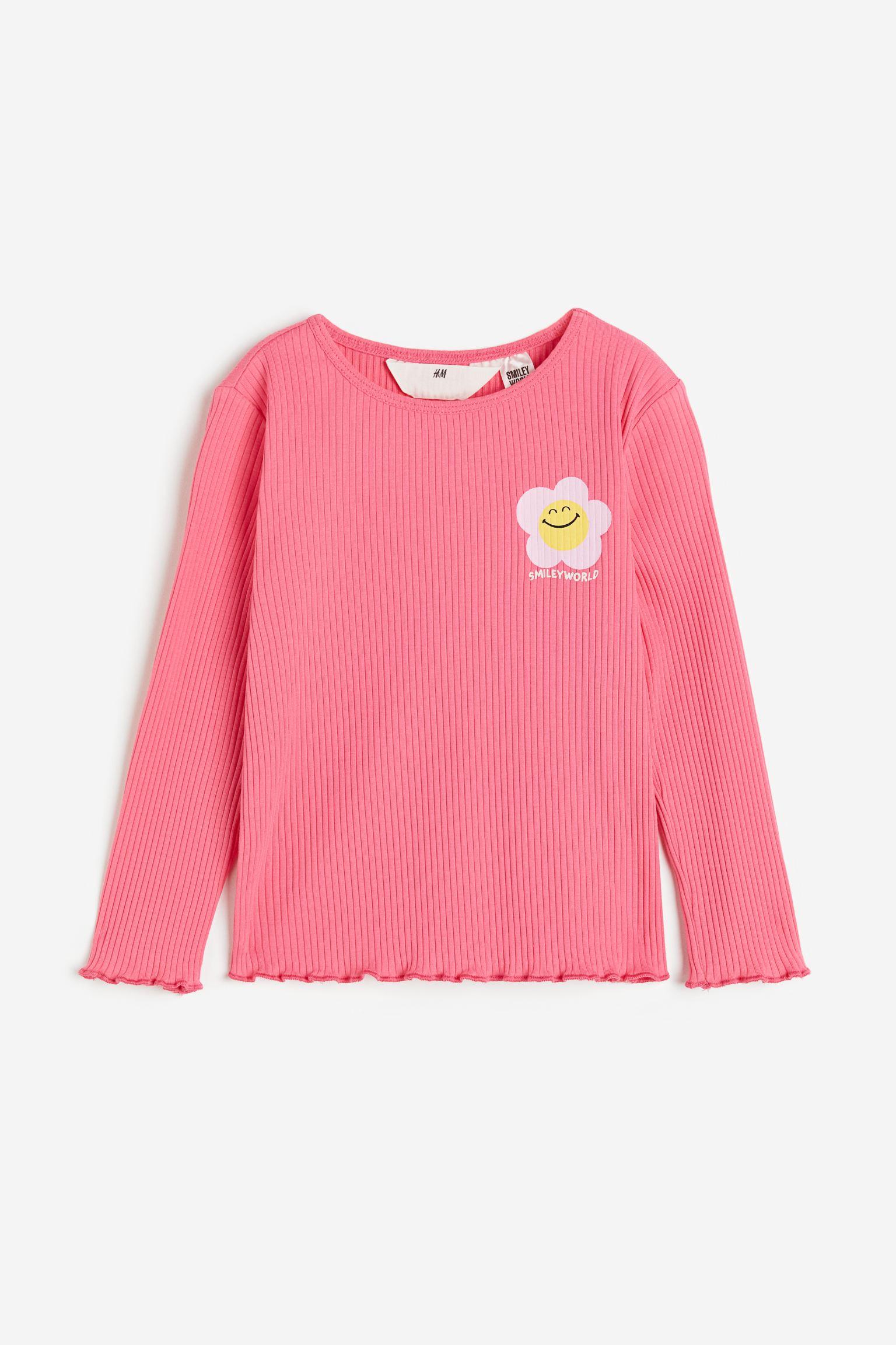 

Long-sleeved printed top