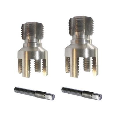 Double Size Pipes Thread Cutter Kit 1/2Inch 3/4In Carbon Steel Construction With Universal Drill Compatibility