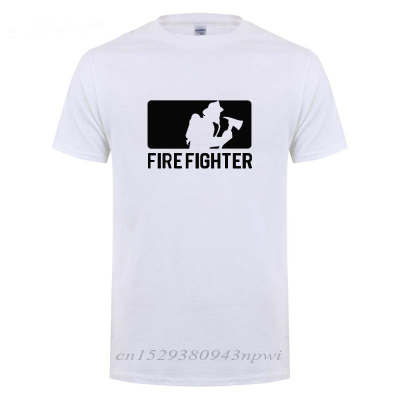 Firefighter Gift T-Shirt For Unisex Fireman Summer Short Sleeve O Neck Cotton Humor T Shirt Man Clothing Camisetas Funny Tshirt