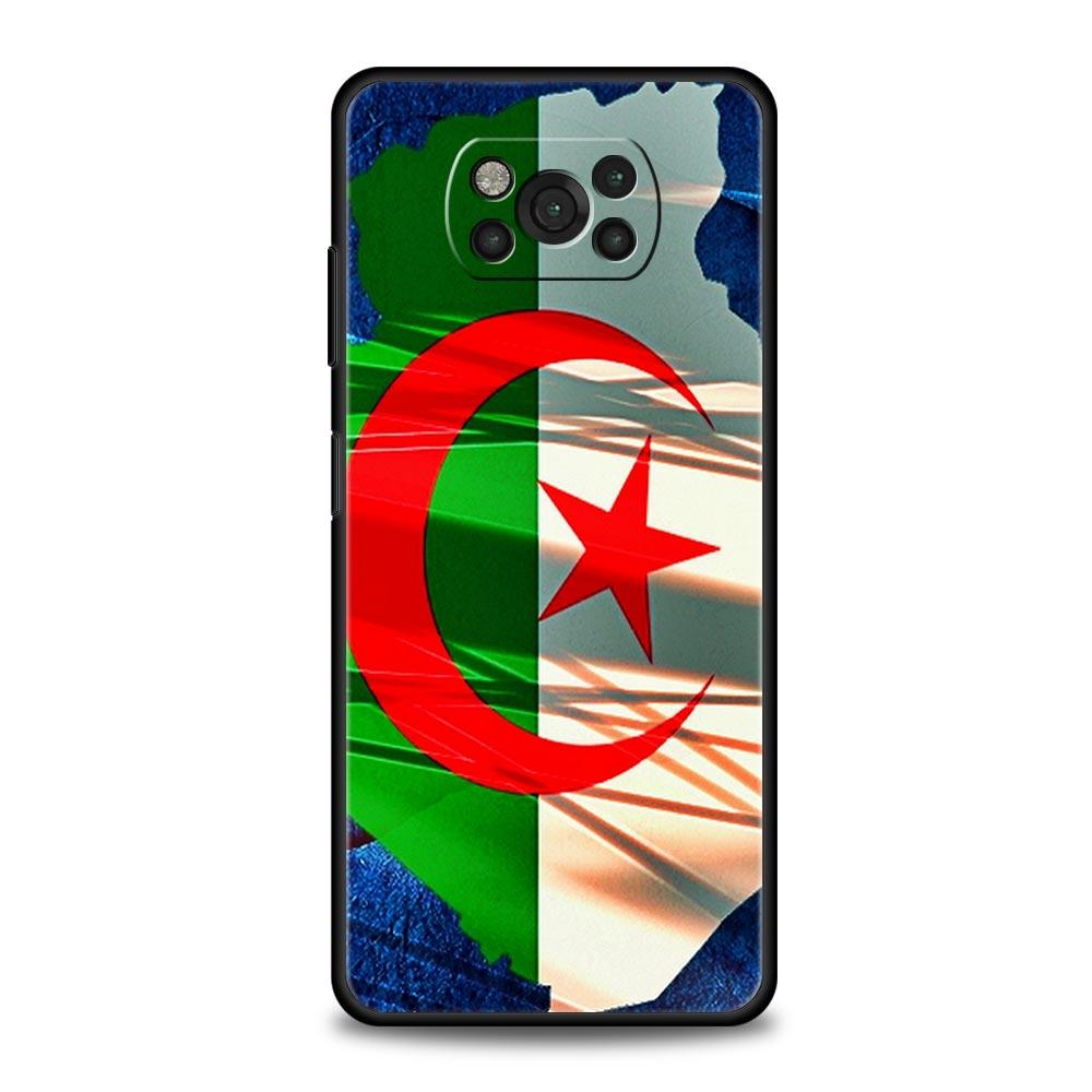 Algeria Flag Phone Case For For Xiaomi Poco X6 X5 Pro X4 X3 NFC F5 Pro F4 F3 GT M5 M4 Pro 5G M3 C51 C50 C55 Soft Cover
