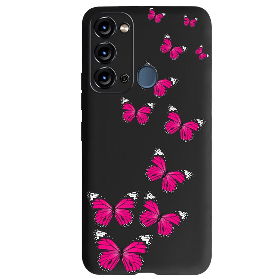 For ITEL Vision 3 Case Fashion Cat Sunflower Phone Cases For Itel S17 S 17 S661W Soft TPU Black Silicone Cover Vision3 Bumper