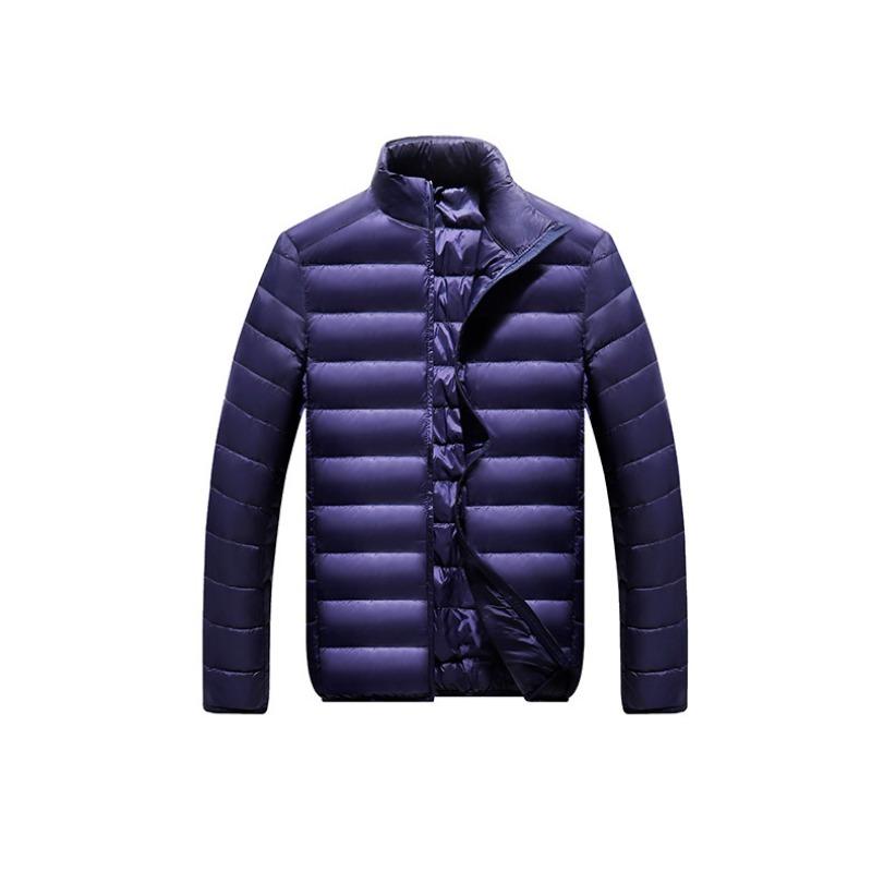 Podzimní a zimní móda Stojáčkový límec Bunda Pánská ležérní všestranná jednobarevná zapínací kardiganový top