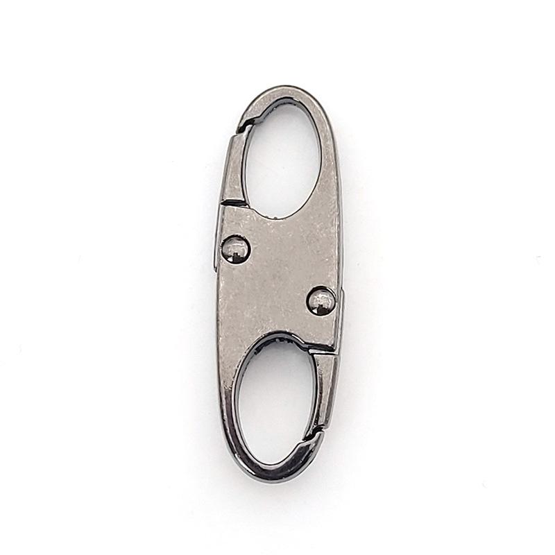 S-shaped Detachable Zipper Puller & Figure-8 Quick Release Keychain Buckle