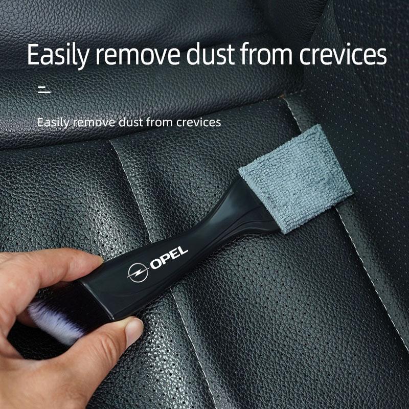 2 In 1 Car Dust Tool Cleaning Brush Accessories Interior For Opel Astra Insignia Vivaro Corsa Mokka Zafira Vectra OPC Vauxhall