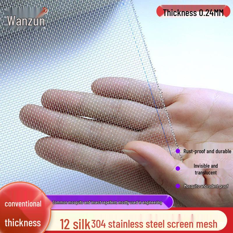 304 Stainless Steel Window Screen Mesh - Anti-Mosquito, Anti-Insect, Anti-Theft Screen.