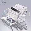 Transparent Acrylic Business Card Holder Stand for Desk or Exhibition