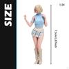 Hand-Painted Girl Figure, Female Character Diorama Miniature Figure for Fairy Dollhouse