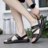 Fashion 2025Men's Sandals Outdoor Mens Slippers Comfortable Beach Casual Shoes Non-slip Breathable Roman Shoes Flip-Flop Garden Shoes