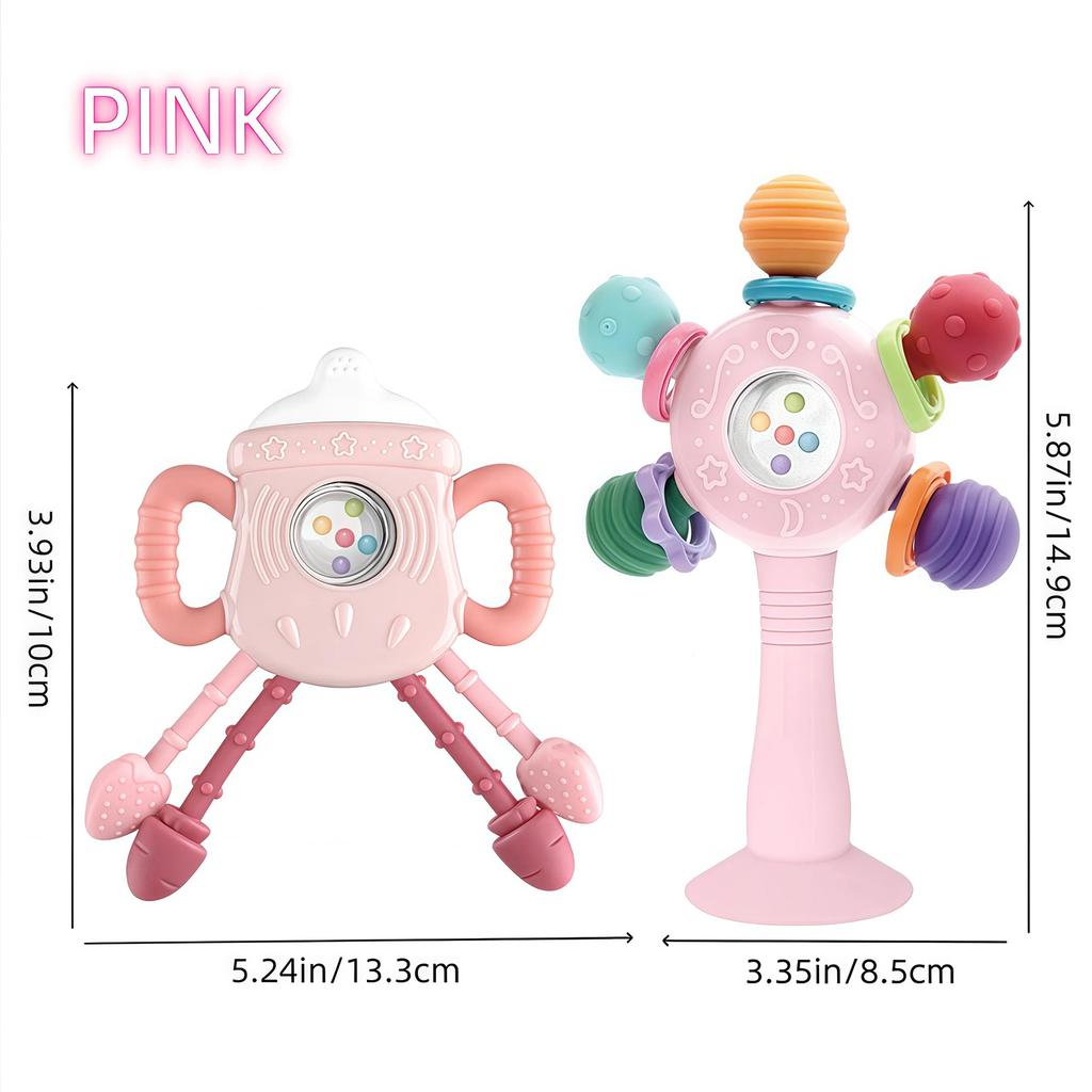 Baby Zahnungsspielzeug Set Zahnungsentlastungsspielzeug BPA Frei Niedlich Geformtes Säuglingszahnungs-Molarenspielzeug Zahnpflege Neugeborene Artikel