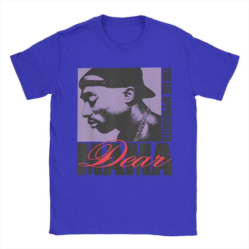 Funny Rapper 2pac Music T-Shirt For Men Women Round Neck Short Sleeve Tops Tupac 100%Cotton Summer Clothing