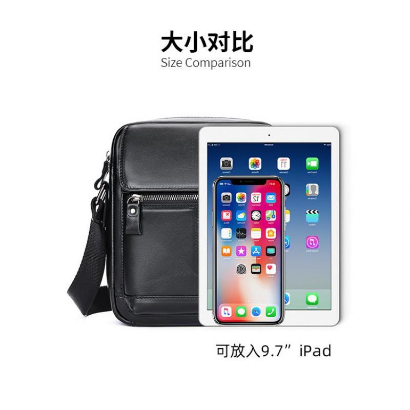 Men's Genuine Leather Shoulder Bag Crossbody Top Layer Cowhide New Business Casual