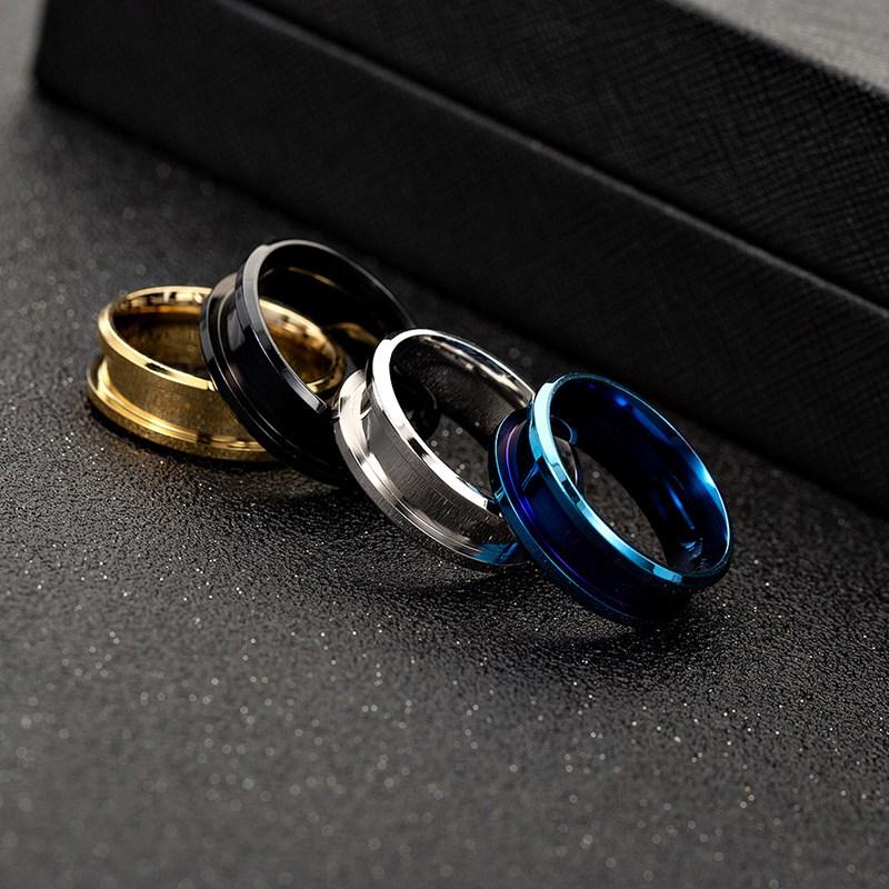 men's  316L stainless steel  Rings simple ladies jewelr For Connectors For Diy  Finding Making Accessories Wholesale