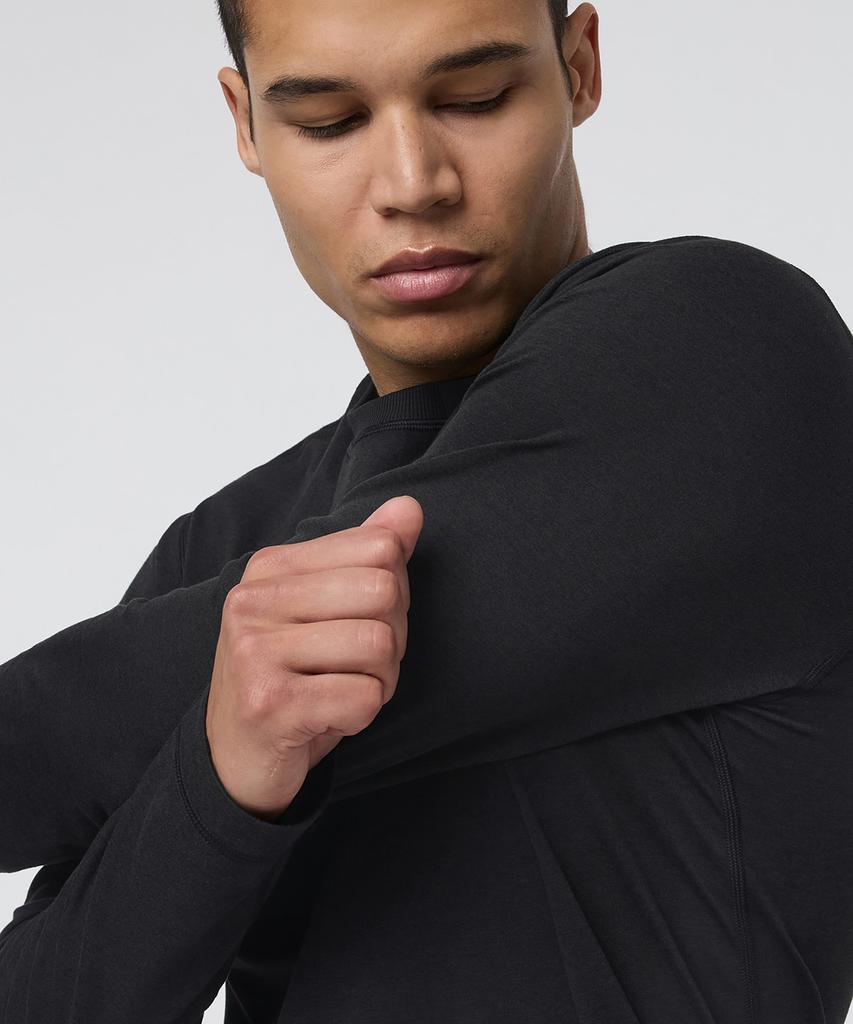 VUORI [Men'S] Long Sleeve Ponto Performance Tee_Black Vr16120005