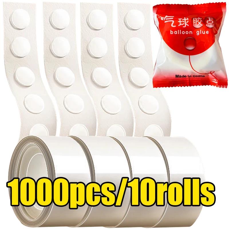1000 Pieces Clear Glue Points Dots Double Sided Adhesive Removable for Balloons Craft Sticky 5