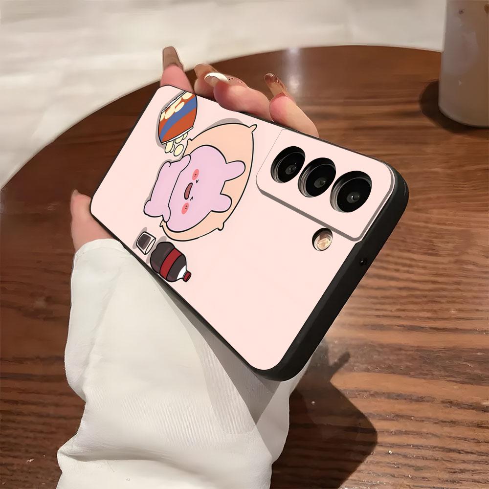 Cute A-Asamimichan Phone Case For Samsung S26 S25 S24 FE S23 S22 S21 Plus S20 Ultra Note20Ultra Black Soft Shell